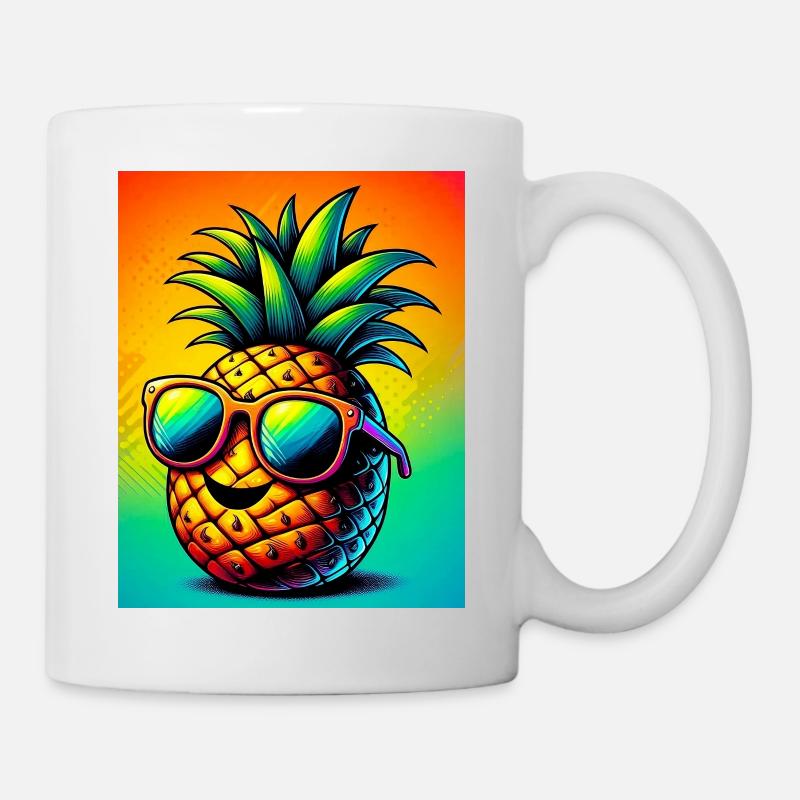 Ananas - Tasse - Weiß