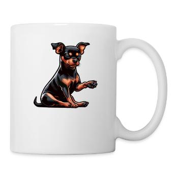 Talk to the Paw Miniature Pinscher Pinscher Minpin - Mug - white - Right