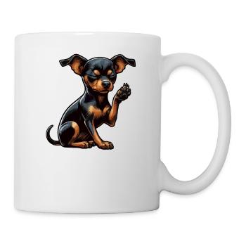 Talk to the Paw Miniature Pinscher Pinscher Minpin - Mug - white - Right