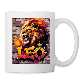 Löwe - Tasse - Weiß - Rechts
