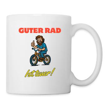 Guter Rad Humor Fahrrad Cartoon Design Bike  - Tasse - Weiß - Rechts
