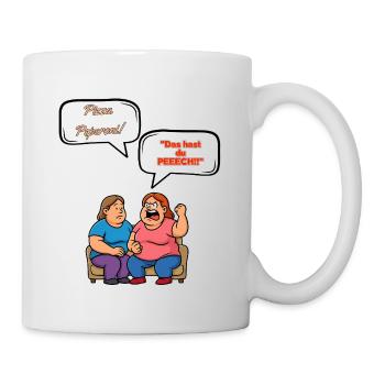 Pizza Pepperoni Dispute - Mug blanc - blanc - Droite