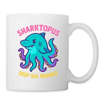 Sharktopus - Deep Sea Trouble - Mug - white - Right