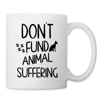 Sphynx Cat Don't Fund Animal Suffering Advocacy  - Mug - white - Right