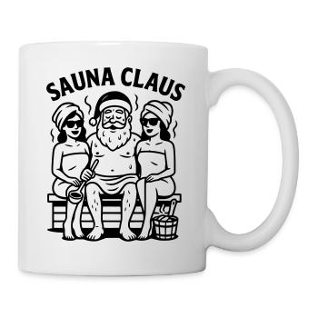 Sauna Weihnachten Santa Claus - Tasse - Weiß - Rechts