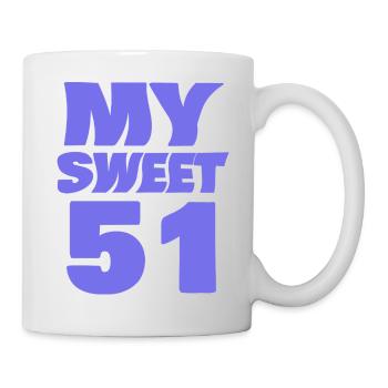 Sweet 51 - Tasse - Weiß - Rechts