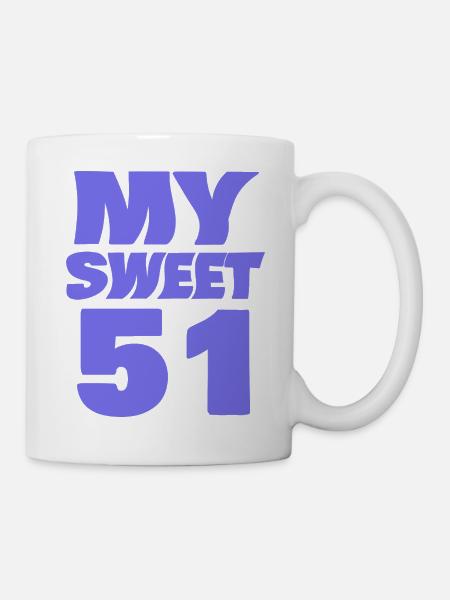 Sweet 51 - Tasse - Weiß