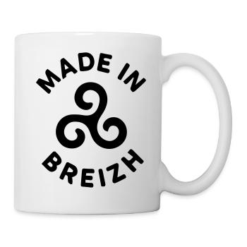 Made in Breizh - Logo avec le triskell breton - Mug blanc - blanc - Droite