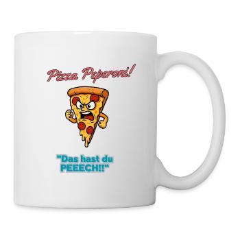 Pizza Pepperoni Angry Slice - Mug - white - Right