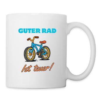 Good Wheel Expensive Saying Bicycle - Mug - white - Right
