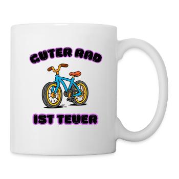Bonne roue est chère dessin animé blague Proverbe - Mug blanc - blanc - Droite