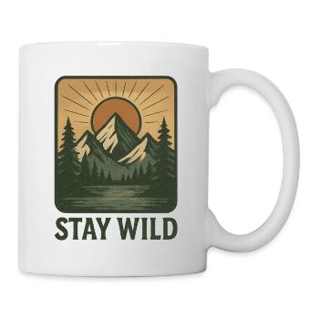 Stay Wild - Tasse - Weiß - Rechts