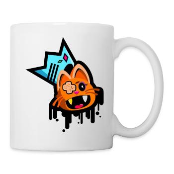 Chat sauvage - Mug blanc - blanc - Droite