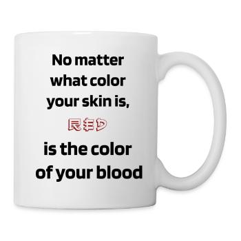 blood color - Mug blanc - blanc - Droite