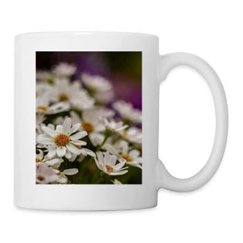 Gänseblümchen Blumen - Tasse - Weiß - Rechts