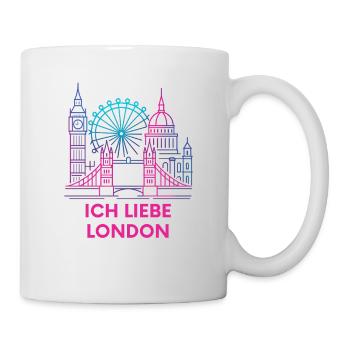 Neon London Declaration of Love - Mug - white - Right