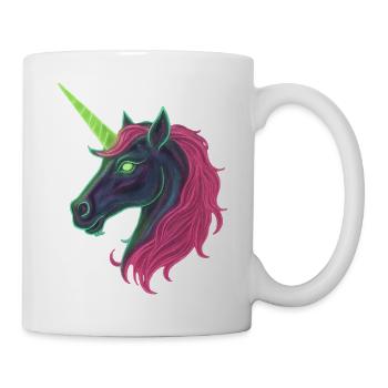 Neon Licorne Licorne - Mug blanc - blanc - Droite