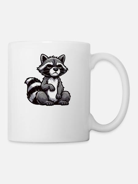 Parlez à la patte Raton laveur Raton laveur Raton laveur - Mug blanc - blanc