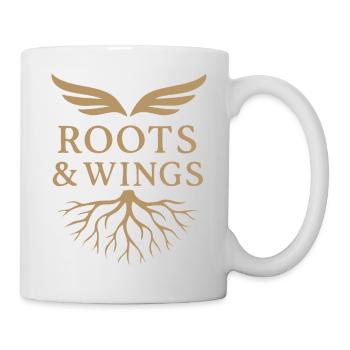 Roots & Wings - Freiheit und Herkunft - Tasse - Weiß - Rechts