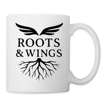 Roots & Wings - Freiheit und Herkunft - Tasse - Weiß - Rechts