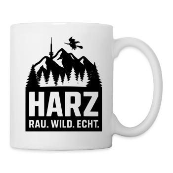 harz wild rau echt - Tasse - Weiß - Rechts