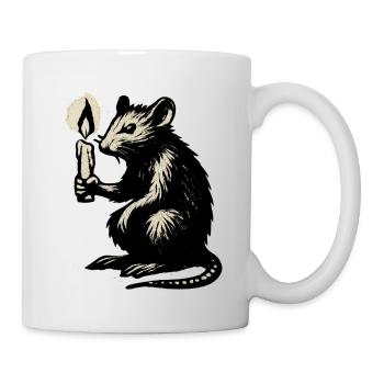 Mouse candlelight - Mug - white - Right