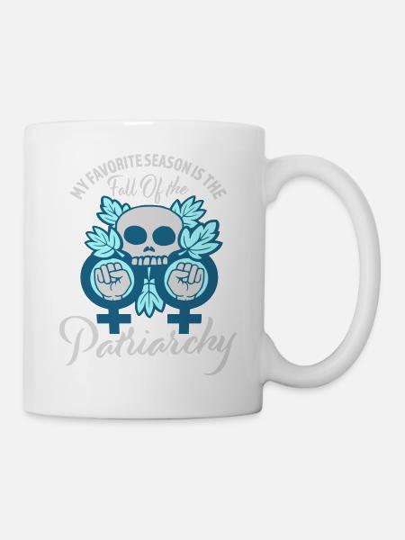 Ma saison préférée est La chute du patriarcat - Mug blanc - blanc