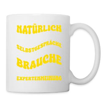 Self-talk know-it-all expert opinion - Mug - white - Right