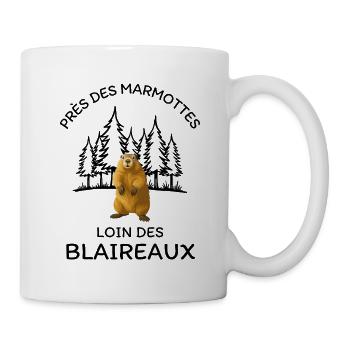 Murmeltier-Humor - Tasse - Weiß - Rechts