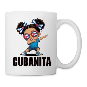 Cuba Flag Cute Cubanita Girls Women - Mug - white - Right