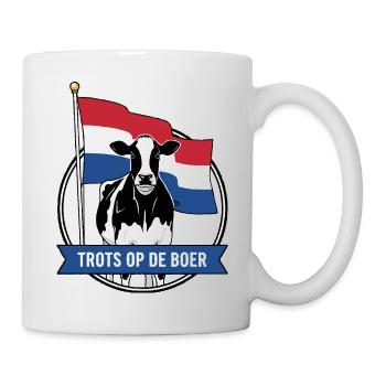 Stolz auf die Bauernkuh - Tasse - Weiß - Rechts