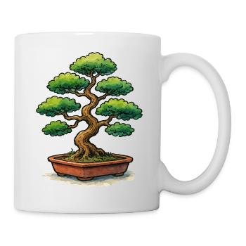 Bonsai in a pot Zen tree art - Mug - white - Right