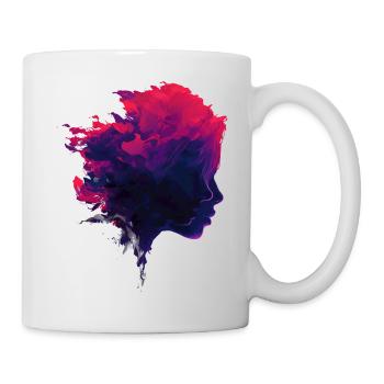 Crimson_Flow_Profile - Tasse - Weiß - Rechts