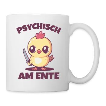 Carnival Party PSYCHISCH AM ENTE Lustiges - Mug - white - Right