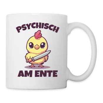 Psychiquement sur le canard drôle de dicton - Mug blanc - blanc - Droite