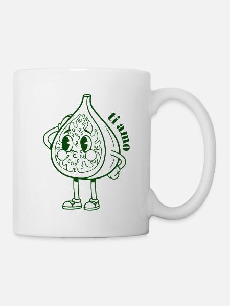 Feigenblatt - Tasse - Weiß