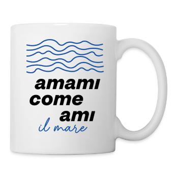 Vagues bleues La mer Design - Mug blanc - blanc - Droite