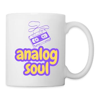 Cassette Soul Analogique Rétro - Mug blanc - blanc - Droite