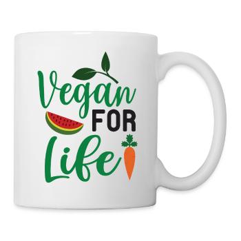 Vegan For Life - Mug - white - Right