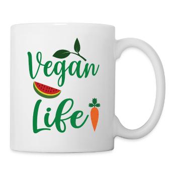 Vegan For Life - Mug - white - Right