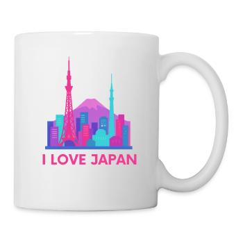 Ich liebe Japan Skyline - Tasse - Weiß - Rechts