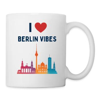 Silhouette de la ville I Love Berlin Vibes - Mug blanc - blanc - Droite