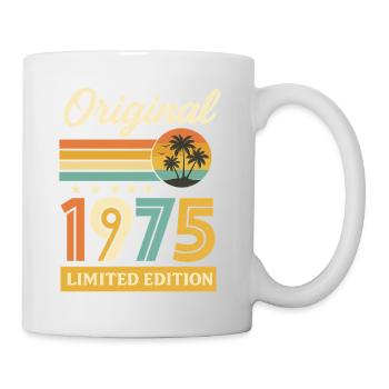 Cadeau d’anniversaire vintage rétro vintage 1975 - Mug blanc - blanc - Droite