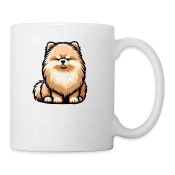 Talk to the Paw Pomeranian Pomeranian Pomeranian Spitz Dog - Mug - white - Right