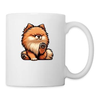 Talk to your paw Pomeranian Pomeranian Pomeranian Pomeranian Spitz - Mug - white - Right