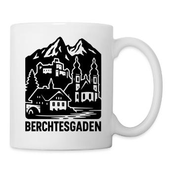 Berchtesgaden Silhouette Landmark - Mug - white - Right