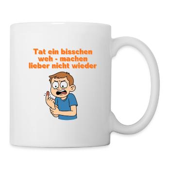 Wütendes Kind Spruch Cartoon - Tasse - Weiß - Rechts