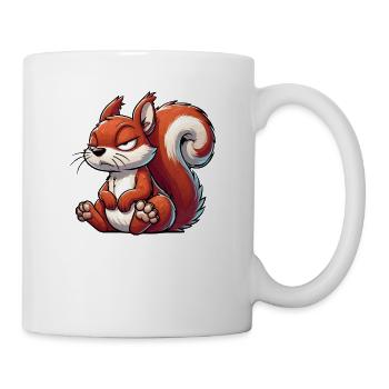 Sprich mit der Pfote Eichhörnchen Eichhorn Nager - Tasse - Weiß - Rechts