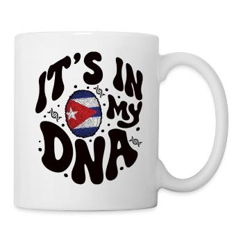 Kubanische DNA Kuba Flagge Hispanisch - Tasse - Weiß - Rechts