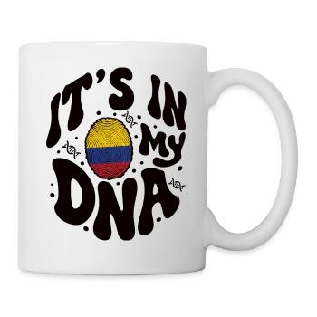 Kolumbianische DNA Kolumbien Flagge Hispanisch - Tasse - Weiß - Rechts